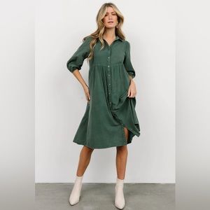 NWT - Sari Babydoll Dress (Green)
